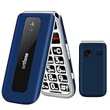 artfone F20 Blau - Seniorenhandy Klapphandy Ohne Vertrag丨2G GSM Handy für Senioren丨Dual SIM Großtasten Mobiltelefon丨2,4 Zoll Farbdisplay丨SOS Notruftaste丨FM Radio丨Sprachansage丨Kurzwahl丨1300mAh Akku