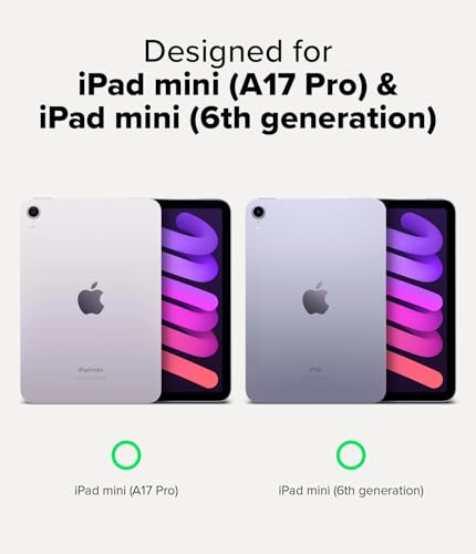 【Ringke】ipad mini6 ケース ペンシルホルダー フタなし ストラップホール 付き [TPU+ポリカーボネートハイブリッド 米軍MIL規格取得] 8.3インチ 2021第6世代用 透明 カバー クリア タブレットケース Qi充電対応 Fusion (Clear クリア)