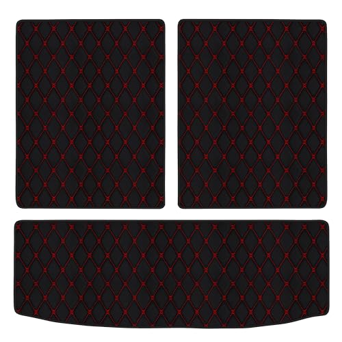 【次世代レザーマット】Aviles スズキ 新型 スペーシア スペーシアカスタム MK54S MK94S ラゲッジマット フロアマット トランクマット(05:ライチ柄 × 黒)