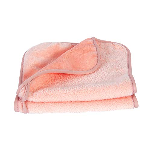 Image of Eurow Reusable Makeup Remover Cloths, Soft Microfiber Face Towels for All Skin Types, Chemical-Free, Protective, Machine Washable, Gentle & Effective Facial Cleansing, 8 inchx16 inch, Coral, 2-Pack
