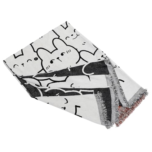 Housse de canapé lapin extra-large jeté doux pour salon avec animaux - 2
