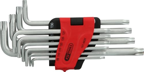 KS Tools - 151.4820 - Jeu de 10 clé mâles Torx - Percé longues - TB8 à TB50 - Acier trempé