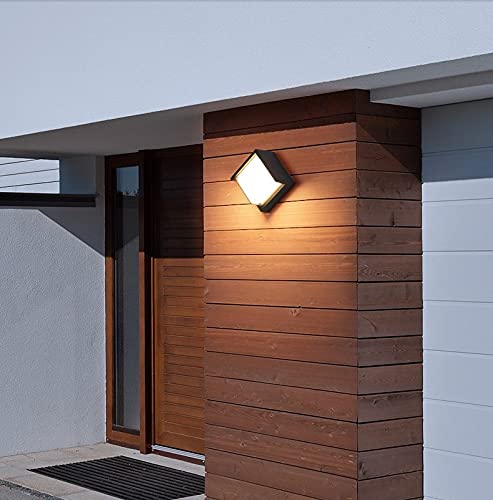 Détecteur de mouvement radar sur applique murale LED étanche IP65 pour sécurité nocturne