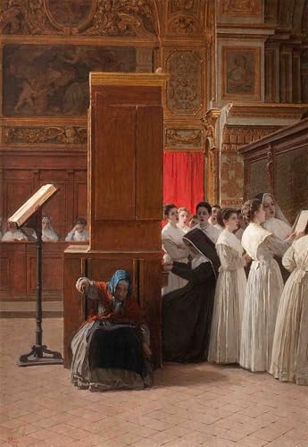 Cuadro Coro della Chiesa di Gioacchino Toma lienzo vertical de 60x90cm para vestir paredes vacías