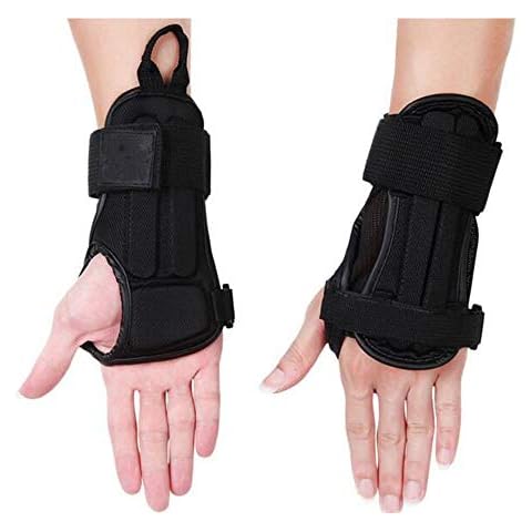 CTHOPER Wrist Guard, Impact Protective Glove Wrist Brace Support Pads for Snowboarding, Skating, Skiing, Motocross, Mountain Biking Protective Gear (Black, S) Cover