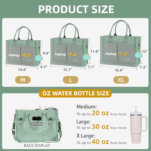 BECOJADDE Structured Canvas Tote