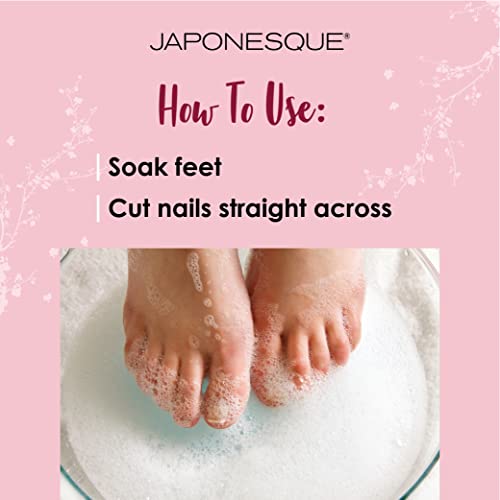 JAPONESQUE Soft Touch Toenail Clipper & Cuticle Pusher Manicure Set for Salon Quality Results, Anti-Slip Grip, Stainless Steel - Thumbnail 6