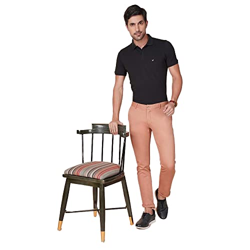 Image of blackberrys Solid Cotton Stretch Super Slim Fit Mens Trousers (S22975N1IS22FMN-P)