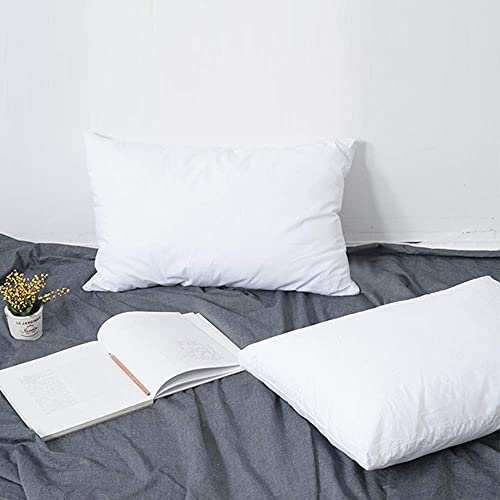 image for FLXXIE 2 Pack Small Cotton Down Alternative Pillows, Super Soft and Br