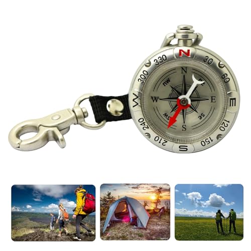 Brújula de Camping de Bolsillo con Llavero y Cordón miniatura 2