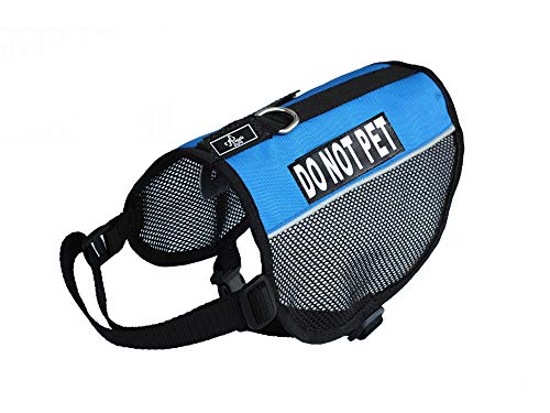 Do Not Pet Service Dog Mesh Vest Harness Cool Comfort Nylon For Dogs Small Medium Large Purchase Comes With 2 Reflective Do Not Pet Removable Patches. Please Measure Your Dog Before Ordering #TOP1