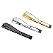 SUMAJU 3 PCS Tie Clips Set, Necktie Tie Clips Bar Clip Silver Golden Black Classic