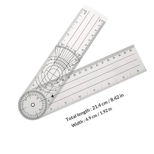 Regla Goniómetro de Plástico PVC para Medición Ortopédica miniatura 2