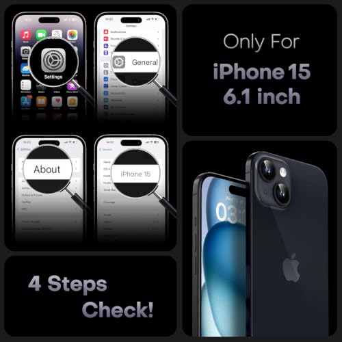 Image of Frosty Case for Apple iPhone 15 | Shockproof Armor, Anti-Scratch Hard PC Back, Soft TPU Bumper, Camera Lens Protection, Wireless Charging Compatible | Translucent Matte Back Black