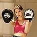 Valleycomfy Boxing Curved Focus Punching Mitts- Leatherette Training Hand Pads,Ideal for Karate, Muay Thai Kick, Sparring, Dojo, Martial Arts