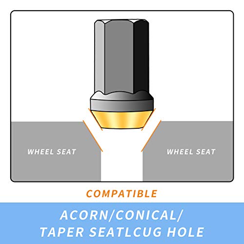 M12X1.5 Spikes Nuts For Rims Aluminum Extended Tuner Lug Nuts 20Pcs 60Mm (Neo Chrome) #TOP6