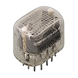 Especificaciones de un vistazo: muestra los dígitos del 0 al 9 y el punto decimal; tamaño de la figura 18 x 12 mm; tamaño del tubo aproximadamente 21 x 31 x 26 mm; vida útil nominal alrededor de 7.500 horas para una larga vida útil.