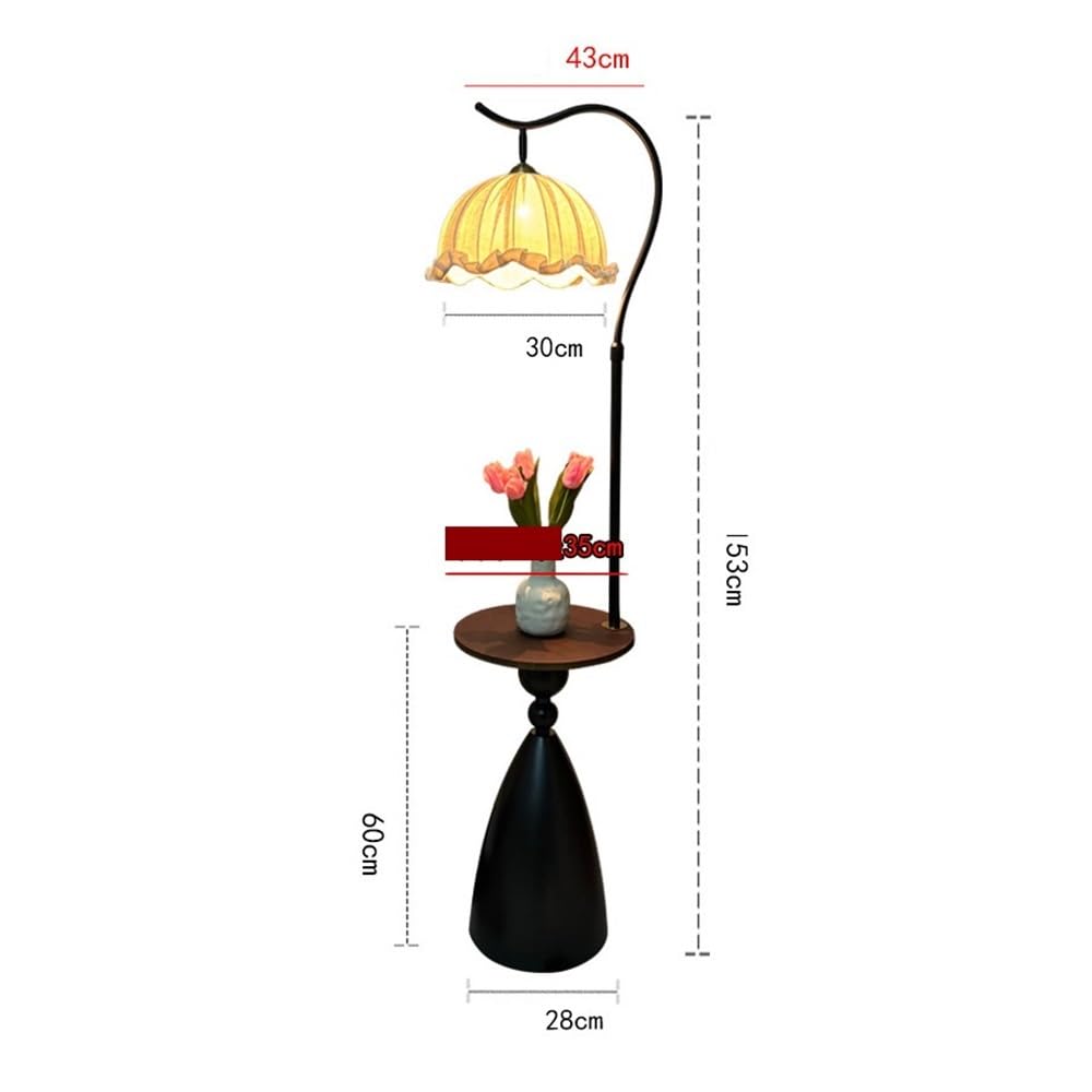 Lampa podłogowa Lampa podłogowa retro, półka, salon, sofa, dekoracja, sypialnia, lampka nocna, pionowy stolik kawowy