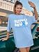 Diabetes Awareness Shirts Women Oversized: Blue Ribbon T-Shirt Diabetic Mom Support Squad Tee November Month Tops