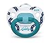 NUK Comfy Orthodontic Pacifiers, Blue Assorted, 18-36 Months, 2 Count, Soft & Durable Design for Baby Comfort