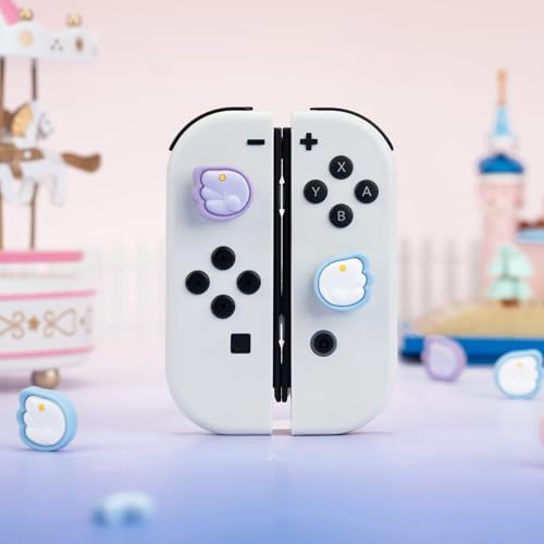 Image of GeekShare Cute Silicone Joy Con Thumb Grip Caps, Joystick Cover Compatible with Switch /OLED /Switch Lite,4PCS - Little Wings