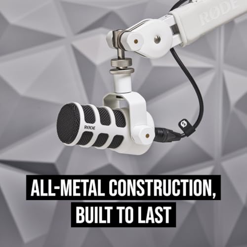 RODE Microphones ロードマイクロフォンズ ポッドマイク USB ダイナミックブロードキャストマイクロフォン ホワイト PODMICUSBW