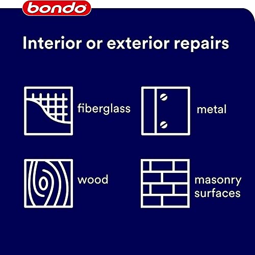 Bondo Fiberglass Resin, Interior And Exterior Home Use, 100% Waterproof, Strong, Durable, 20124, 0.9 Gallon Can #TOP7