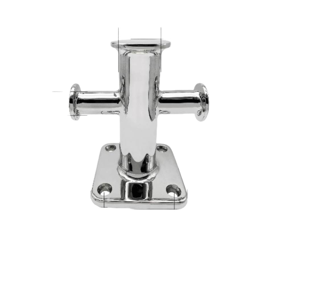 Gallocci Singolo in Acciaio Inox 316 da 6 Pollici 100mm X 100mm per Barche Yacht Marine