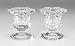 Darice Clear Glass Taper Candle Holders: 2.25 inches Tall, 2 Pack Votive, 0