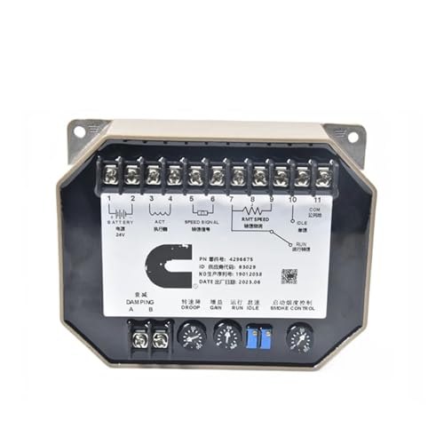PKHDLYEU regulador de Velocidad de generador 4296674 4296675 Generador Controlador de Velocidad Motor Gobernador Módulo de Placa de Control del Panel del Motor de CC(4296675 Original)