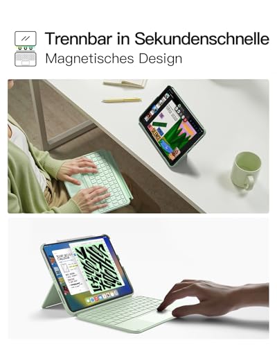 Inateck Hülle mit Tastatur für iPad 11(A16)/10. Gen, Ultraleicht 450g – Ansicht 5
