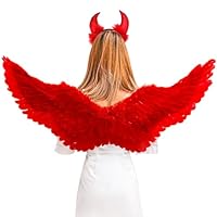 Costume Angelo Con Ali E Aureola - Set Per Halloween E Carnevale, Adulto E Bambino, Bianco