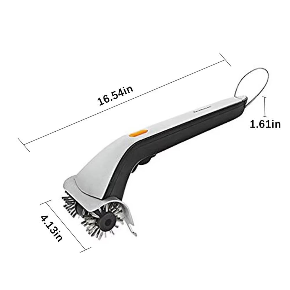 Cepillo EléCtrico Para Limpiar Parrillas, InaláMbrico Y Recargable, Con 2 Cabezales, Ideal Para BañOs Y Cocinas