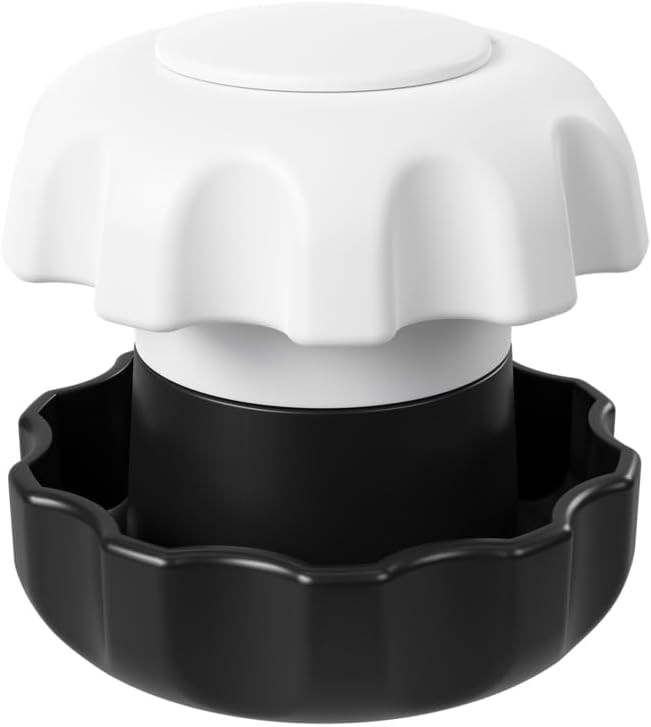 EZY DOSE Crush Pill, Vitamins, Tablets, Crusher and Grinder with Storage Compartment, Kids, Pets, Elderly, Effortlessly Crushes Medications into Fine Powder, Easy-to-Use Design, Black, BPA Free