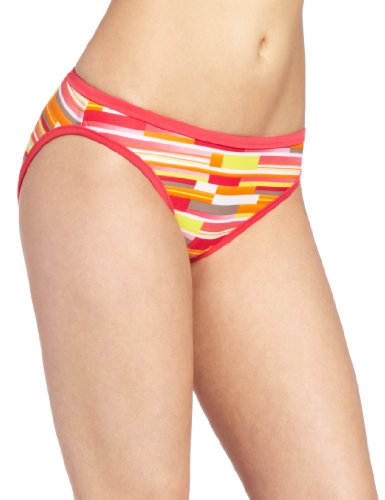 Speedo Women's Active Bars And Blocks Hipster Bottom, Zinnia, Large #TOP23