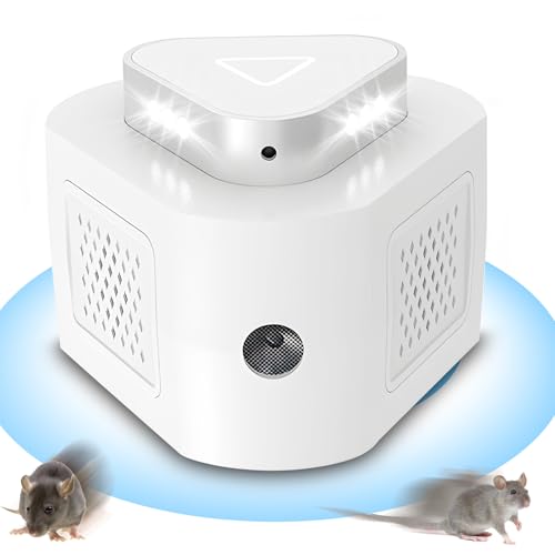 Viitech Ultraschall Mäuseabwehr, 360° Mäuseabwehr Rattenabwehr Mit 3...