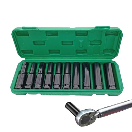 szaluyk Juego de conectores de accionamiento profesional – Llave de carraca mecánica con Bit Socket & Extension – Juego de herramientas de reparación automotriz y hogar – Maletín de almacenamiento