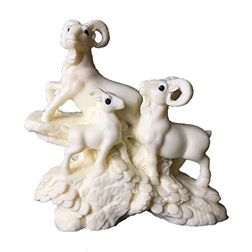 Tres ovejas traen Estatua de la Suerte colección de Regalos Cover