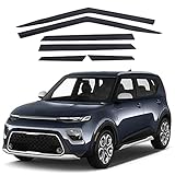 AUTOCLOVER Side Window Vent Visor 6 Piece Set for KIA Soul 2019 2020 2021 / Safe RAIN Out-Channel...