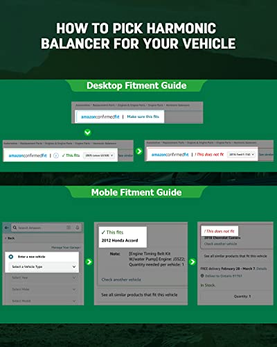 Scitoo 594-736 Harmonic Balancer Crankshaft Pulley Fits 1993-2005 Lexus Gs300 2001-2005 Lexus Is300 1992-2000 Lexus Sc300 1993-1998 Toyota Supra #TOP6