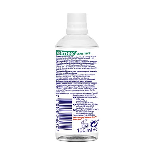 ELMEX Mouthwash 100 Ml Sensitive Care Und Zahnpflege – Ansicht 3