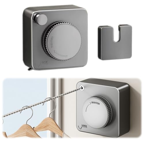 Corde à Linge Extensible de 5.1M,Osuter Corde à Linge Extensible