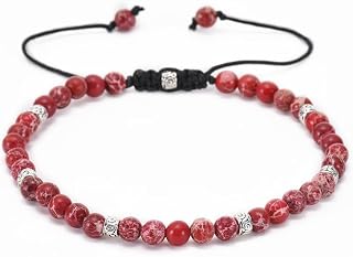 Handgjort natursten kristallpärlor armband 19 cm/7,5 tum omkrets för daglig användning, B13