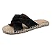 ypyrhh Cuña de tacón Medio para Mujer,Cómodas Sandalias Slip-on Slip-on-Negro_36,Zapato de Piscina Beach Slide
