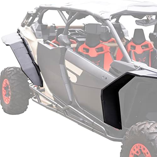 X3 Wider Extended Fender Flares, HAKA TOUGH Front and Rear Mud Flaps Mud Guards Extension for 2017-2022 Can-Am Maverick X3 Max All Models Accessories, Replace OEM # 715002973, 6PCS