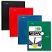 Five Star 2-Pocket Folders with Prong Fasteners, Folders with Pockets, Plastic, 4 Pack (38140)