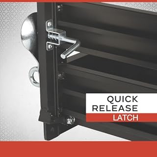 Ultra-Tow Aluminum Hitch Cargo Carrier with Ramp - 500-Lb. Capacity, Black, 60in. x 30in. x 4in.