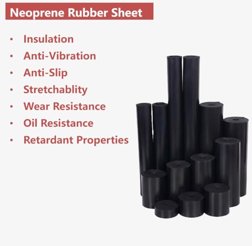 Rapoll Neoprene Rubber Sheet Solid Rubber Strips Roll Padinsulation For Weather Stripping, Gasket thumb #3