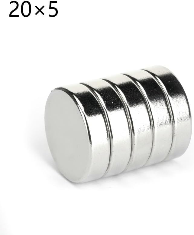 2/5/10/20 Pcs 20x5 Neodymium 20mm x 5mm NdFeB Round Super Permanent Magnetic imanes Disc 20x5 Magnet(20pcs)