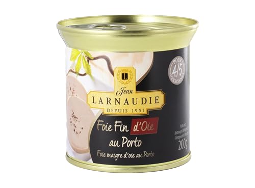 Jean Larnaudie Foie Fin maigre dOie au Porto - Feine Gänseleberpastete mit Portwein 200 gram